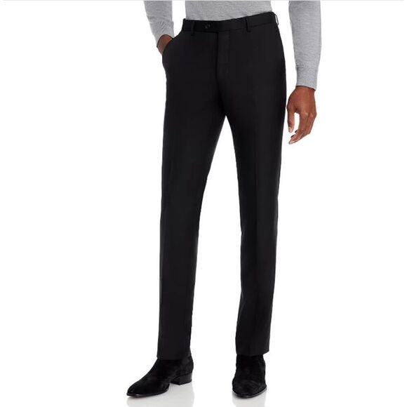 John Varvatos Soho Fit Men's Midnight Black Trousers Dress Pants Size 31 - Picture 1 of 12